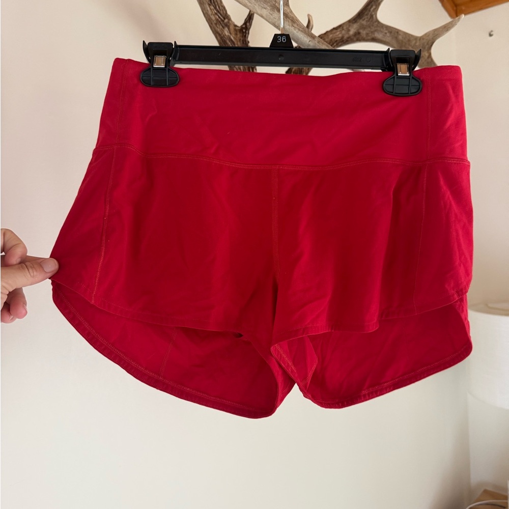 lululemon athletica Bright Red Athletic Skort
